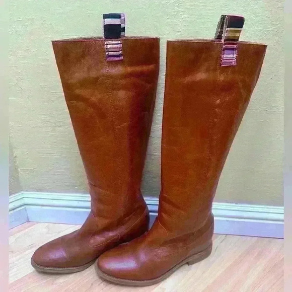 Anthropologie Leather Riding Boots 🤎 - Picture 1 of 6